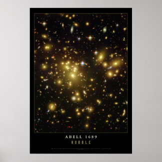 Abell 1689 Galaxies Astronomie Poster