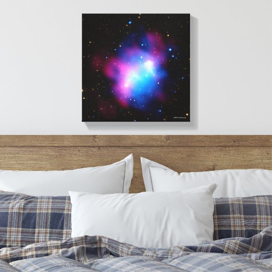 Abell 1758 canvas afdruk (Insitu (Slaapkamer))