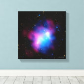 Abell 1758 canvas afdruk (Insitu (Houten vloer))