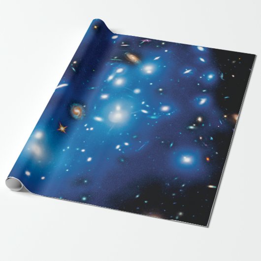Abell 2744 Pandora Galaxy Cluster Space Foto Cadeaupapier (Uitgerold)