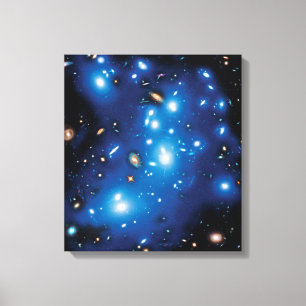 Abell 2744 Pandora Galaxy Cluster Space Foto Canvas Afdruk