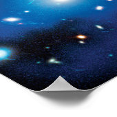 Abell 2744 Pandora Galaxy Cluster Space Foto Poster (Hoek)