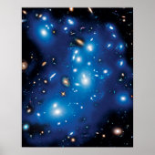 Abell 2744 Pandora Galaxy Cluster Space Foto Poster (Voorkant)