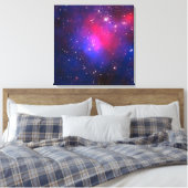 Abell 2744, Pandora's Cluster. Canvas Afdruk (Insitu (Slaapkamer))