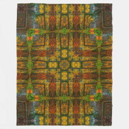 Abenaki Native Forest Spirit Mandala Fleece Deken