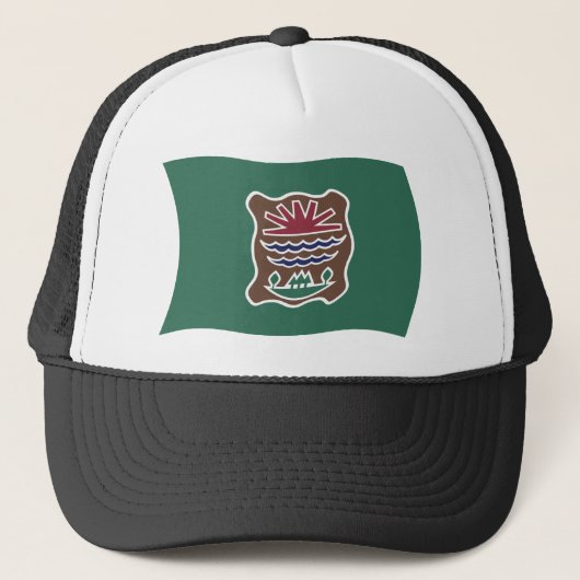 Abenaki Stam Vlag Hoed Trucker Pet (Voorkant)