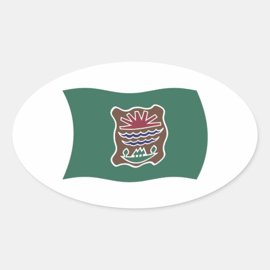 Abenaki Tribe Flag Sticker (Voorkant)