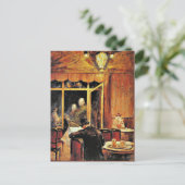 Abend im Cafe Bauer door Lesser Ury Briefkaart (Staand voorkant)