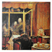 Abend im Cafe Bauer door Lesser Ury Tegeltje (Voorkant)