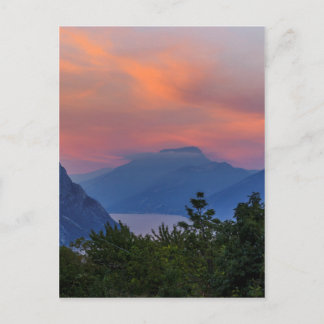 Abendstimmung am Gardasee Briefkaart