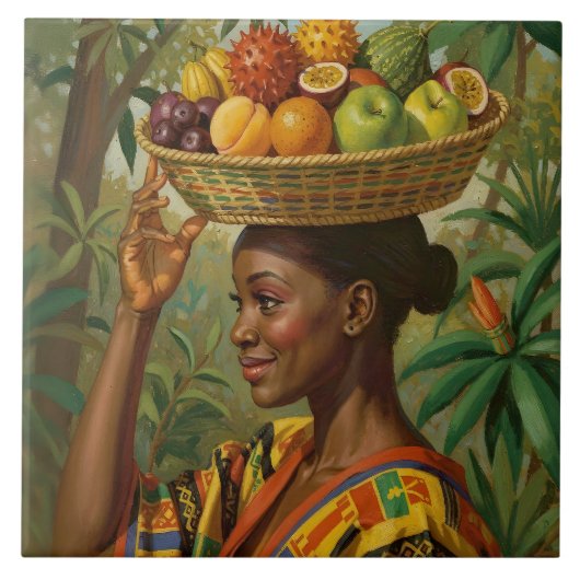 “Abeni”, Haar Eigen Fruit – Black History-viering Tegeltje (Voorkant)