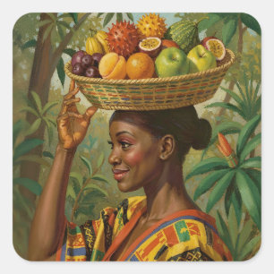 “Abeni”, Haar Eigen Vrucht – Black History-viering Vierkante Sticker