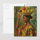 “Abeni”, Her Own Fruit – Black History Celebration Briefkaart (Voorkant / Achterkant)