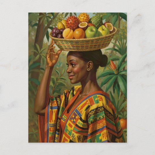 “Abeni”, Her Own Fruit – Black History Celebration Briefkaart (Voorkant)