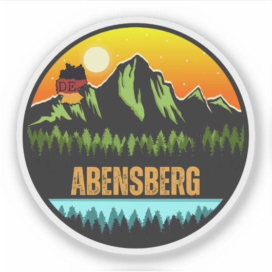 Abensberg, Duitsland Sticker (Voorkant)