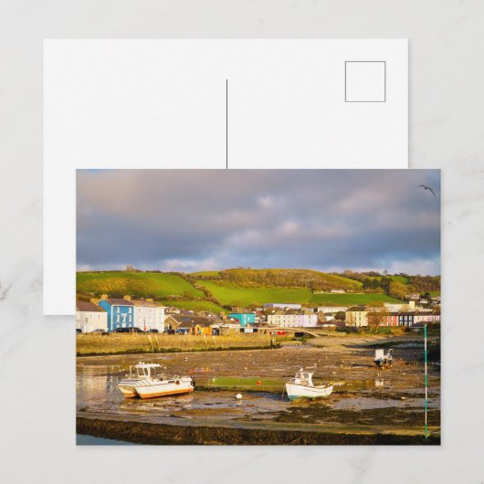 Aberaeron - Harbour - Lente Briefkaart (Voorkant / Achterkant)