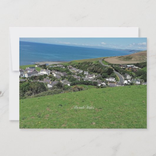 Aberath, dorp in Wales, Kaart (Voorkant)