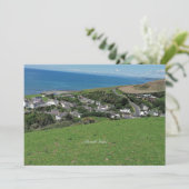 Aberath, dorp in Wales, Kaart (Staand voorkant)