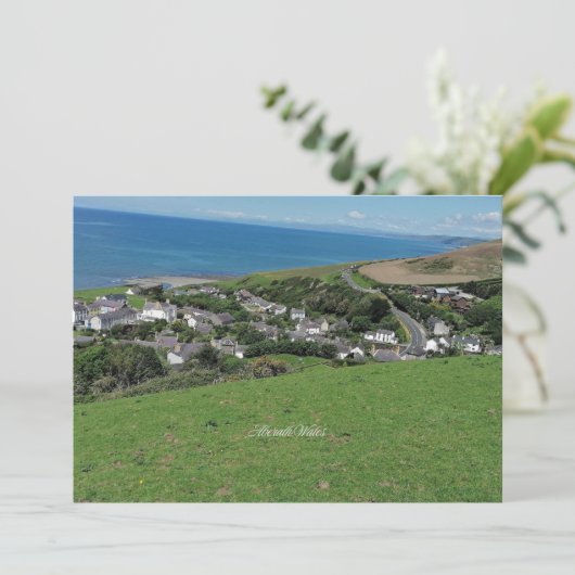 Aberath, dorp in Wales, Kaart (Staand voorkant)