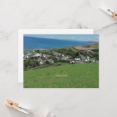 Aberath, dorp in Wales, Kaart (Voorkant / Achterkant in situ)