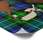 Abercrombie Badge & Scottish Targe gepersonaliseer Poster (Hoek)