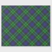Abercrombie Blue Green Tartan Pset Scottish Cadeaupapier (Vlak)