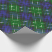Abercrombie Blue Green Tartan Pset Scottish Cadeaupapier (Hoek)