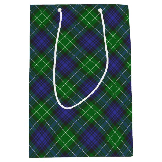 Abercrombie Blue Green Tartan Pset Scottish Medium Cadeauzakje (Voorkant)
