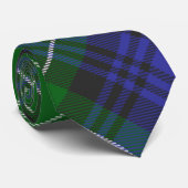 Abercrombie Blue Green Tartan Pset Scottish Stropdas (Opgerold)