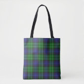 Abercrombie Blue Green Tartan Pset Scottish Tote Bag (Voorkant)