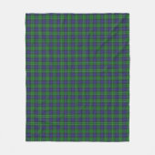 Abercrombie Blue Green Tartan Schotland Fleece Deken (Voorkant)