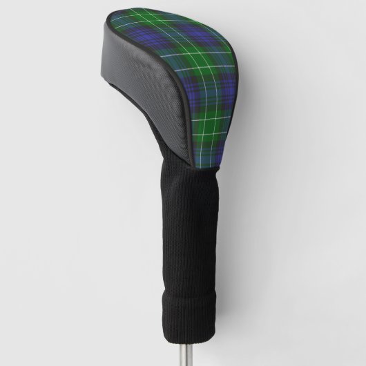 Abercrombie Blue Green Tartan Schotland Golfheadcover (Schuin)