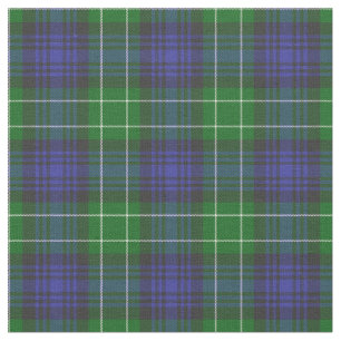 Abercrombie Blue Green Tartan Schotland Stof