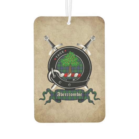 Abercrombie Clan Badge Car Freshener Luchtverfrisser (Achterkant)