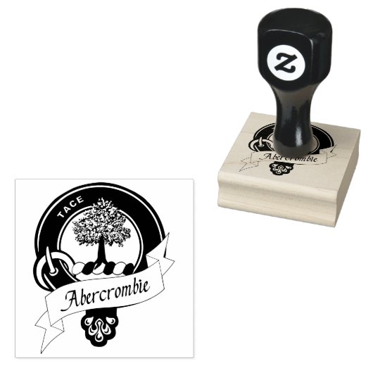 Abercrombie Clan Badge Rubberstempel (Gestempeld)