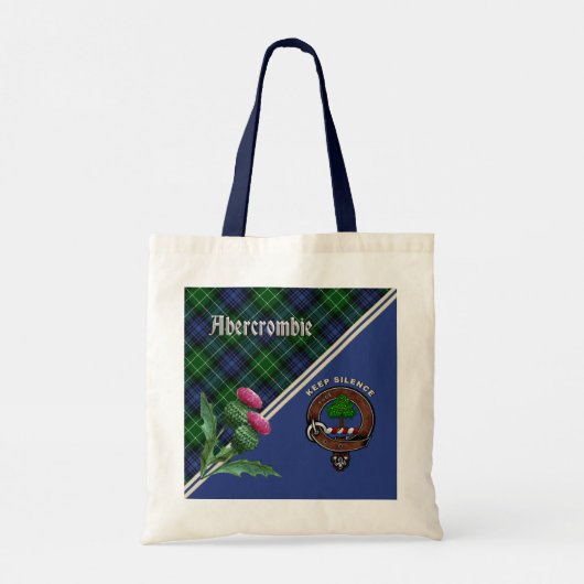 Abercrombie Clan Badge & Tartan Canvas tas (Achterkant)