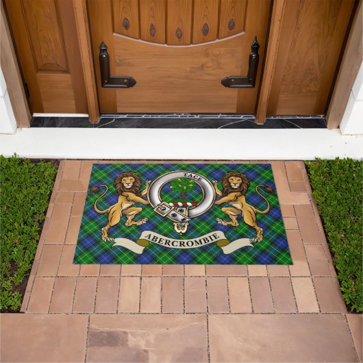 Abercrombie Clan Badge & Tartan Deurmat (Buiten)