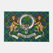 Abercrombie Clan Badge & Tartan Deurmat (Voorkant)