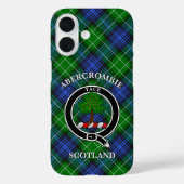 Abercrombie Clan Badge & Tartan Gepersonaliseerd Case-Mate iPhone Case (Achterkant)