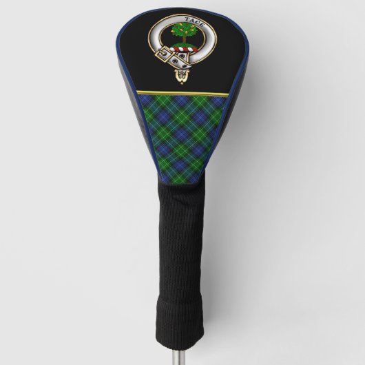 Abercrombie Clan Badge & Tartan  Golfheadcover (Voorkant)