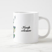 Abercrombie Clan Badge & Tartan Kaart Grote Koffiekop (Rechts)