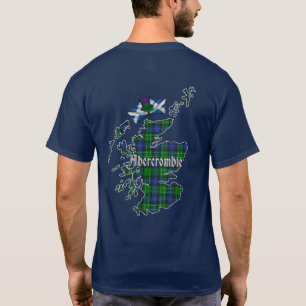 Abercrombie Clan Badge & Tartan Kaart T-shirt