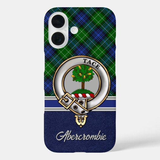 Abercrombie Clan Badge & Tartan Personalized Case-Mate iPhone Case (Achterkant)