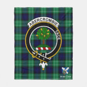 Abercrombie Clan Badge Tartan Plaid Fleece Deken (Voorkant)