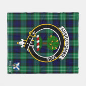 Abercrombie Clan Badge Tartan Plaid Fleece Deken (Voorkant (Horizontaal))
