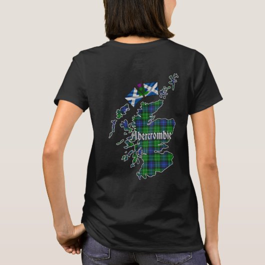 Abercrombie Clan Badge & Tartan T-shirt (Achterkant)