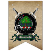 Abercrombie Clan Badge & Tartan Vlaggenlijnen Vlaggetjes (Derde vlag)
