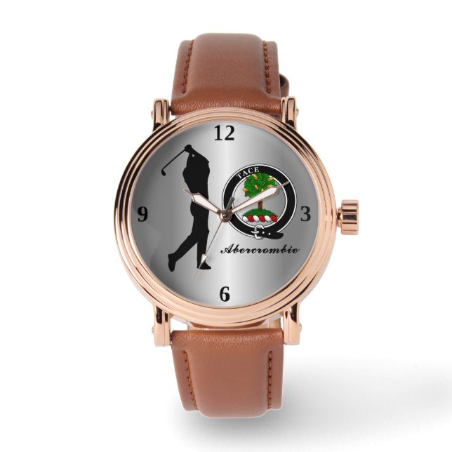 Abercrombie Clan-badge (Zijn) Golf   Horloge (Voorkant)
