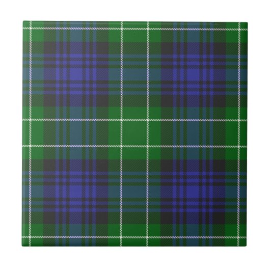 Abercrombie Clan Hunting Tartan Pset Tegeltje (Voorkant)