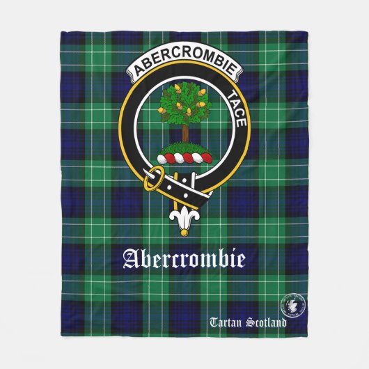 Abercrombie Clan Schotland Tartan Fleece Deken (Voorkant)